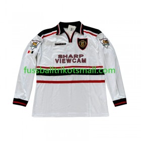 Fußballtrikots Manchester United Beckham 7 Retro 1998-1999 Langarm Auswärts-trikot kaufen